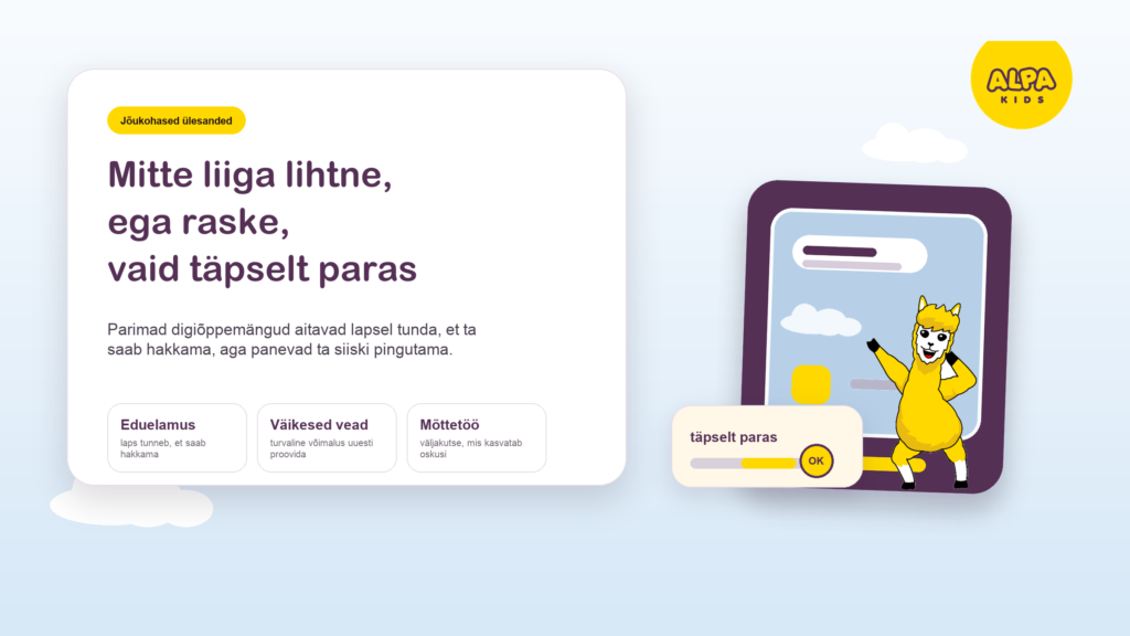 Varajase õppimise jaoks sobilik pingutus