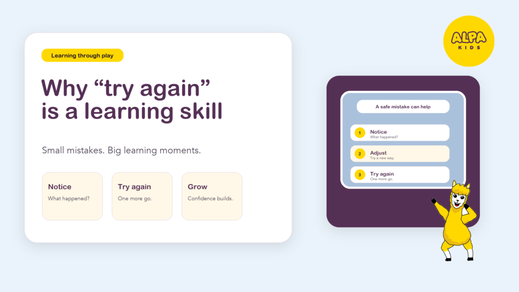 Why “try again” is a learning skill